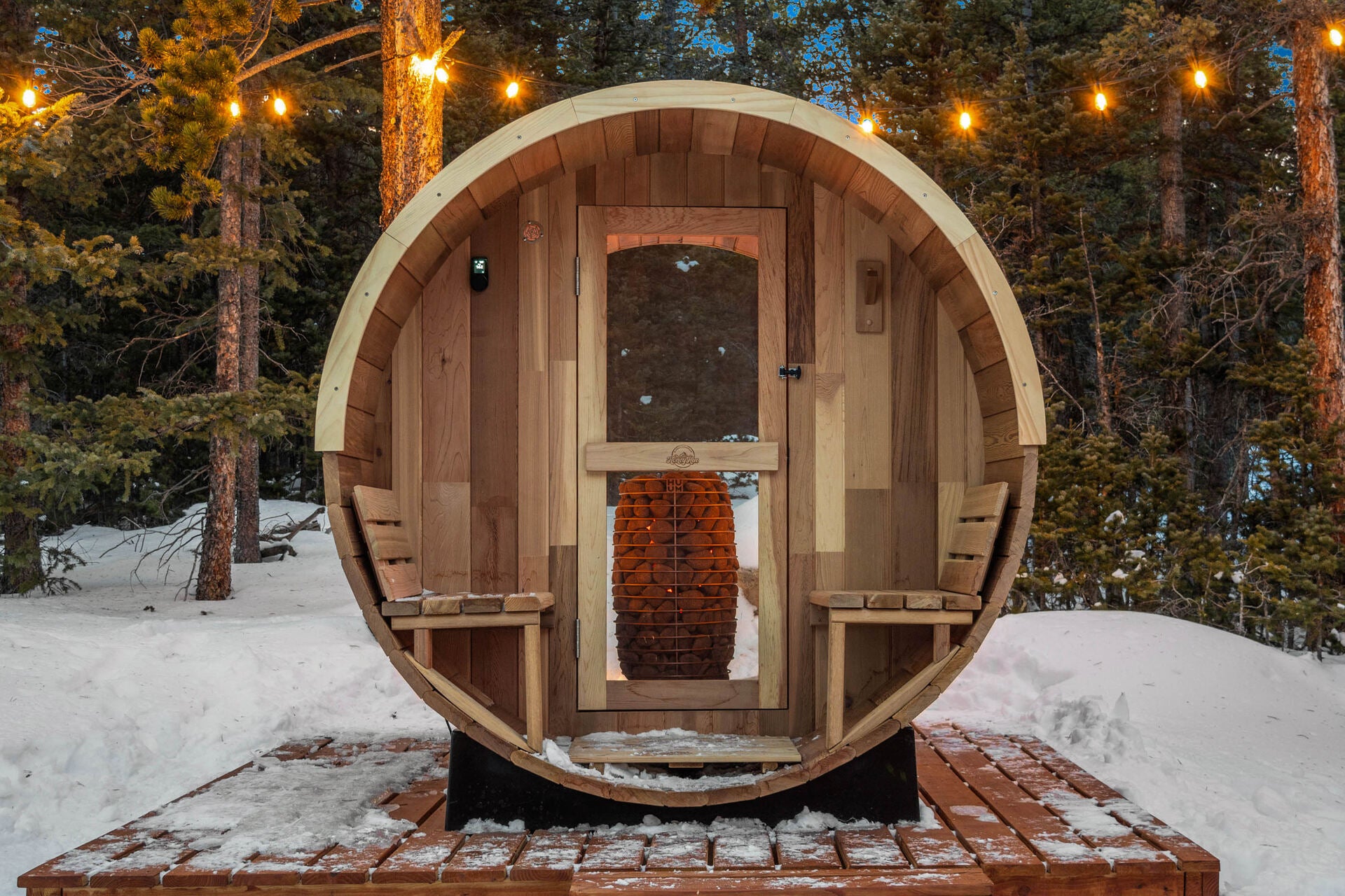 Sweet View Outdoor Barrel Sauna